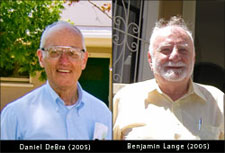 Photos of Daniel DeBra and Benjamin Lange (2005).