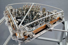Top view of the Gas Management Assembly (GMA)