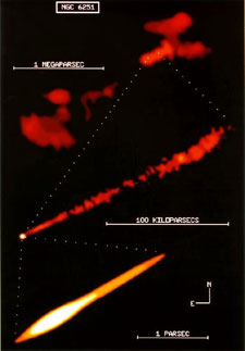 Radio image of the giant jet in NGC 6251