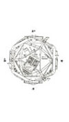 Bottom view CAD drawing of the spacecraft.