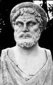 Sculptured bust of Archytas