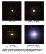 Photos of the GP-B guide star, IM Pegasi, and neighboring stars at which the GP-B spacecraft and telescope were pointed during instrument calibration tests.