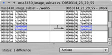 Computer screen shot showing an example of a multi-bit error.