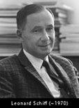 Photo of Leonard Schiff (circa 1970).